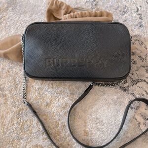 Burberry Black Leather Bag